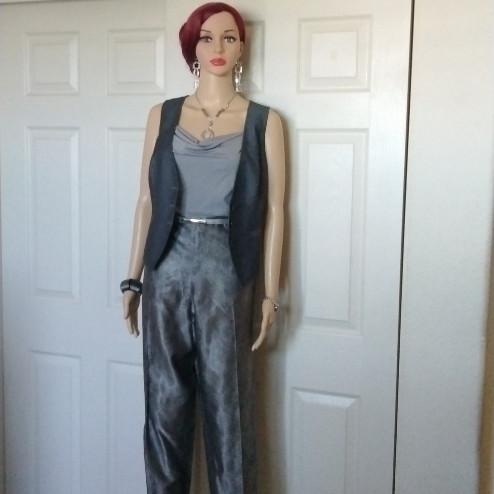 Carlisle  silk blend snake print pants